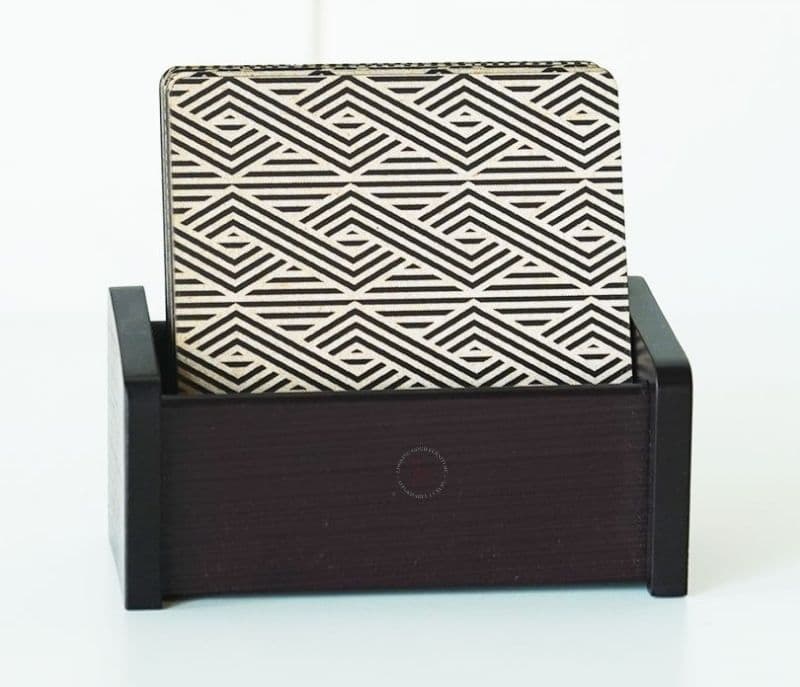 Image 4 for Robin  Zig Zag Wooden Coasters (Set of 6)