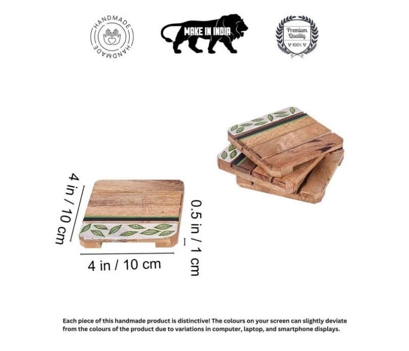 Image 6 for Adalee  Hand Painted Coasters Set Of 4