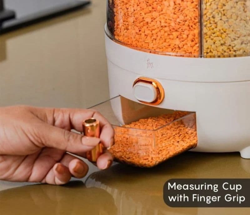 Image 6 for Neriah 6- Compartment All-In-One Rotating Grain Dispenser