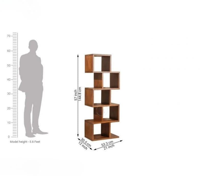 Image 6 for Samara heesham Wood Ladder Book Shelf (Honey Finish)