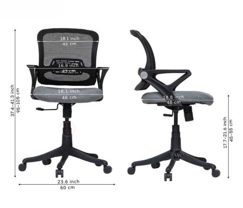 Image 6 for Serenity Mid-Back Mesh Ergonomic Office Chair