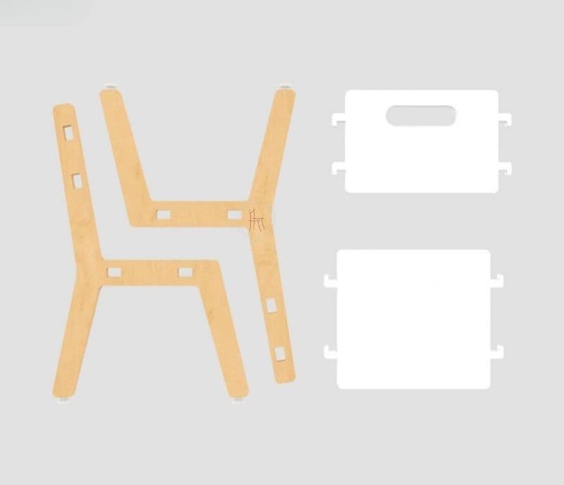 Image 6 for Thalia White Wooden Kids Guava Chair