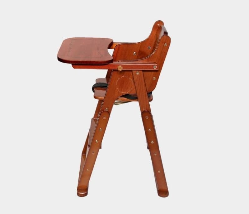 Image 5 for Carly Pine Wood Brown Kids High Chair
