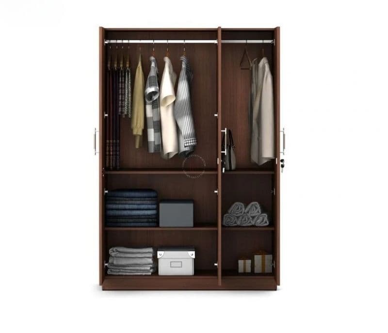 Image 6 for Massimiliano 3 Door Engineer Wood Wardrobe