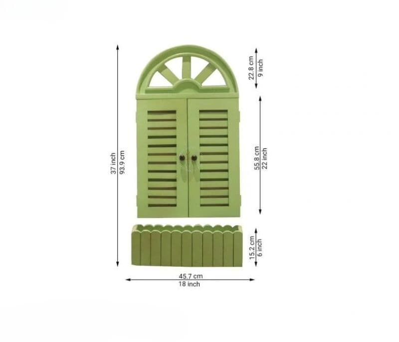 Image 6 for Mazie Green Wooden Window Frame