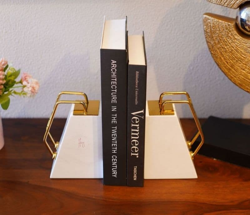 Image 3 for Sarai White Mania Marble Book End