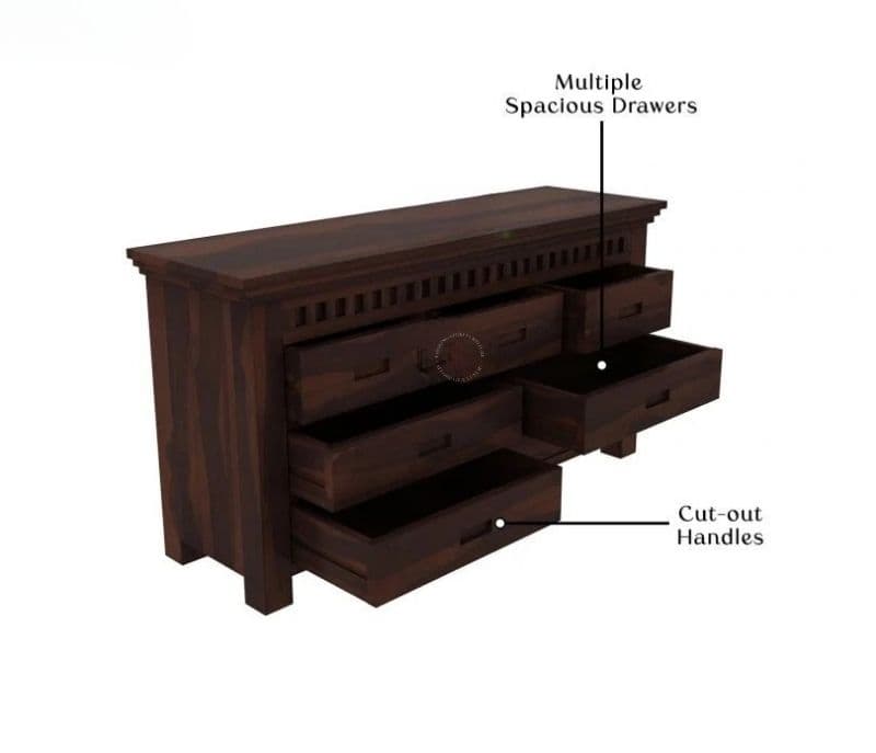 Image 4 for Harlow 7 Drawer Wooden Chest Drawers