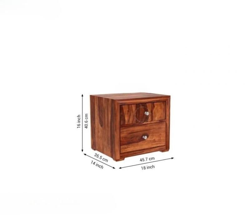 Image 6 for Brooklyn Bedside Table (Honey Finish)