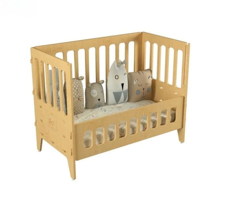 Image 3 for Daphne Birch Plywood Wooden Baby Crib
