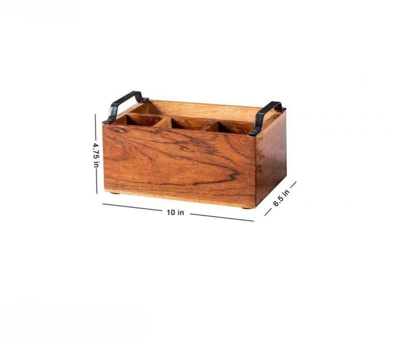 Image 7 for Meilani Holder with Black Handle 4 section Spoon Stand