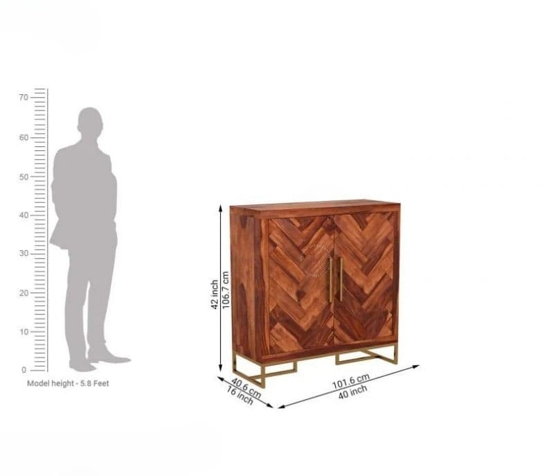 Image 7 for Kendall  Premium Sheesham Wood Shoe Rack