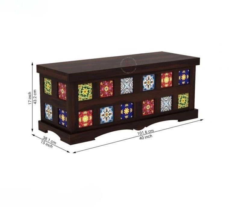 Image 7 for Belen Trunk Box (Walnut Finish)