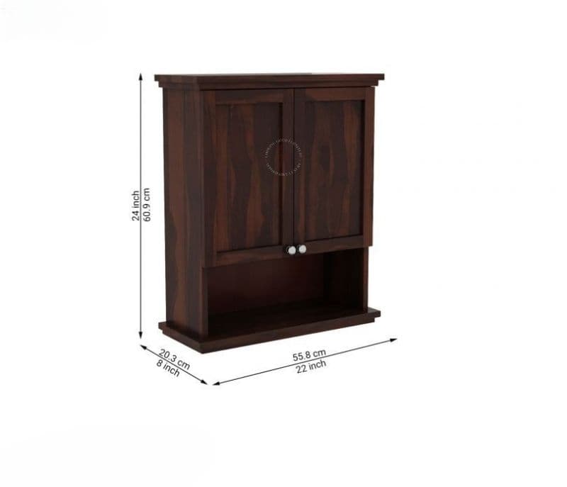 Image 7 for Lottie Bathroom Cabinet (Walnut Finish)