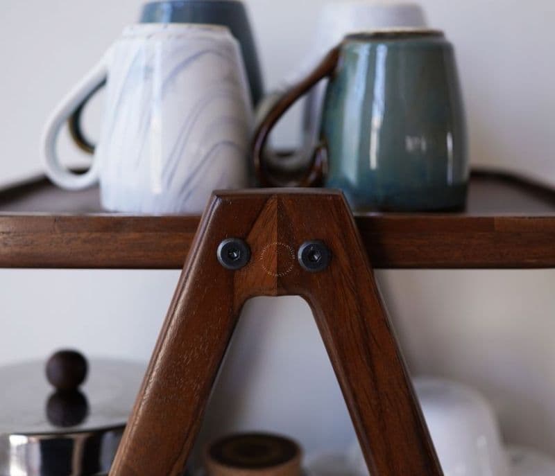 Image 6 for Veda 3 Tier Solid Wood Kitchen Rack