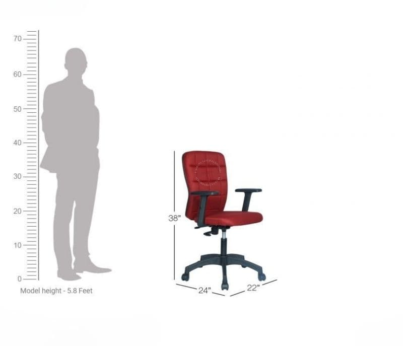 Image 8 for Sloan Maroon Elements Executive Office Chair