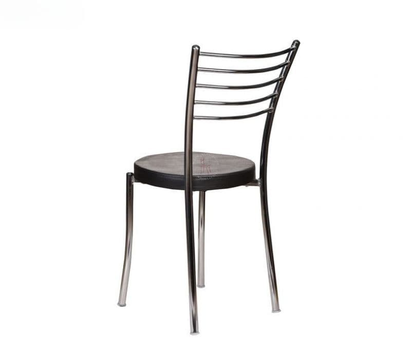 Image 2 for Hana Set of 2 Black PU Chrome Plated Visitor Chair