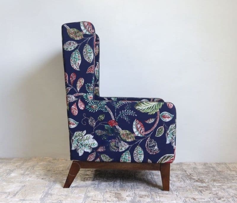 Image 7 for Sylvia Wingback Chair (Dusky Leaf)