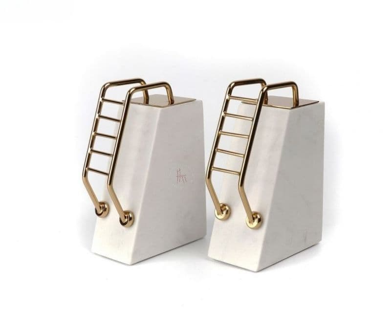 Image 9 for Sarai White Mania Marble Book End