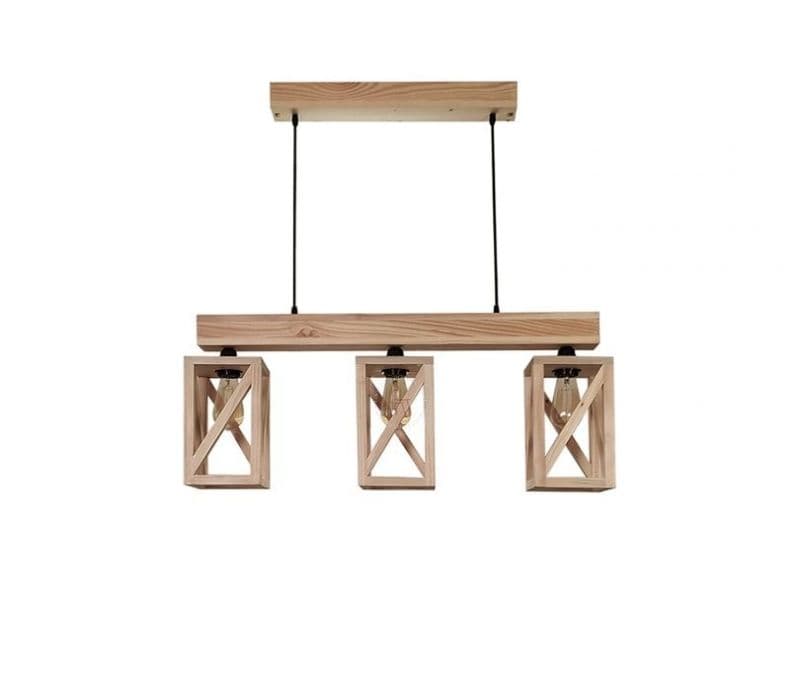 Image 6 for Alivia Brown Wooden Series Hanging Light