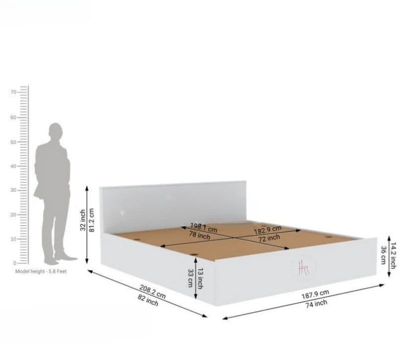 Image 7 for Nevaeh Storage Bed with 6-Inch Ortho Zen Mattress