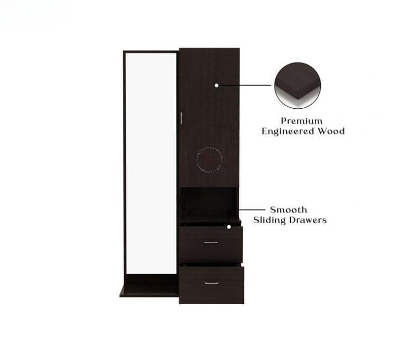 Image 9 for Monroe Engineered Wood Dressing Table with Cabinet and Pull-Out Drawers