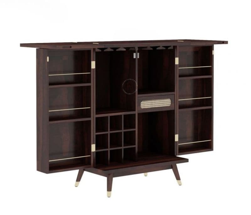 Image 6 for Mikaela Bar Cabinet (Walnut Finish)