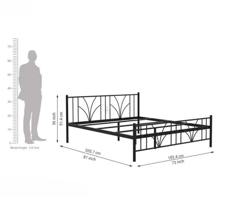 Image 8 for Lorenza Metal Bed with Particle Board