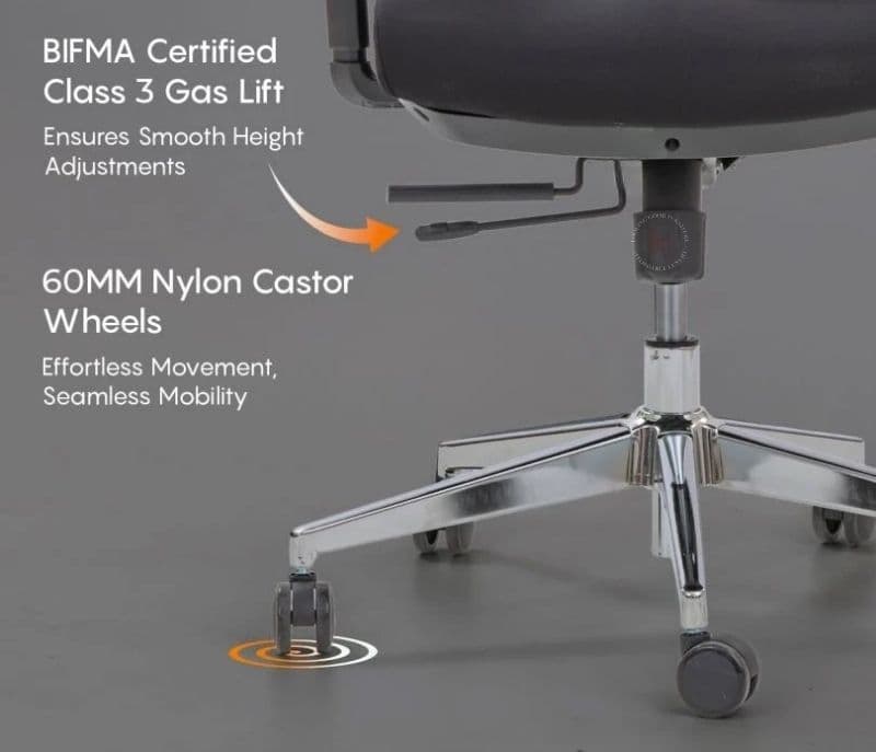 Image 9 for Myra High Back Ergonomic Mesh Office Chair with Recline & Slide Adjustability