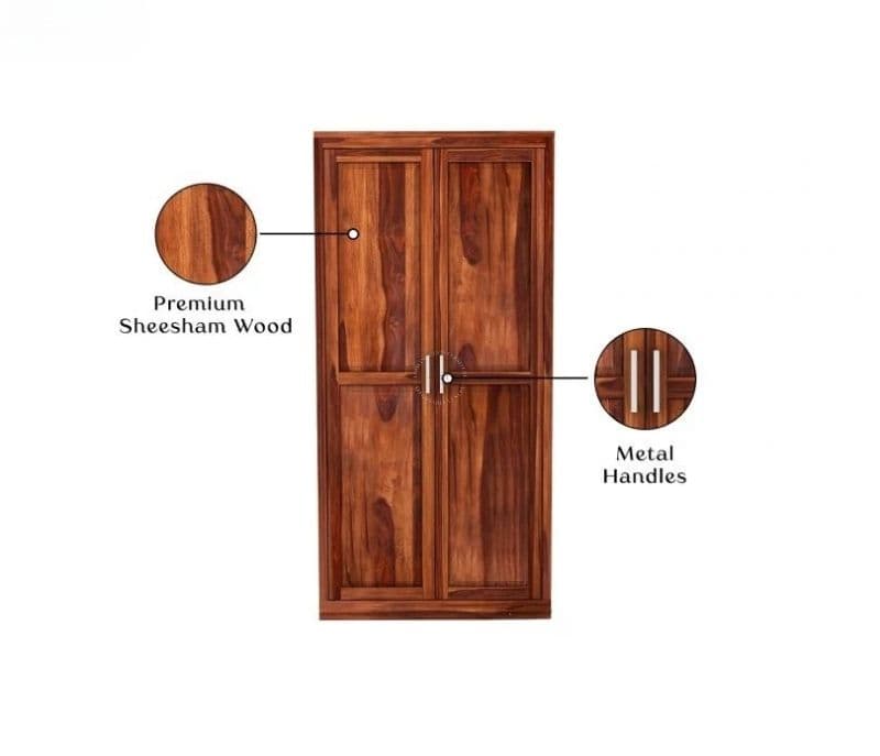 Image 9 for Innocenzo 2 Door Cupboard (Teak Finish)