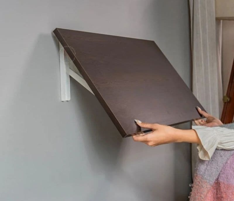 Image 3 for Lennox Foldable Wall Mounted Engineered Wood Study Table