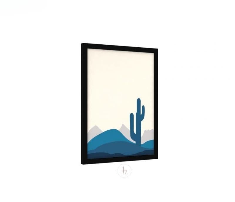 Image 6 for Akira Blue And Grey Hues Landscape Set Of 2 Wall Frame
