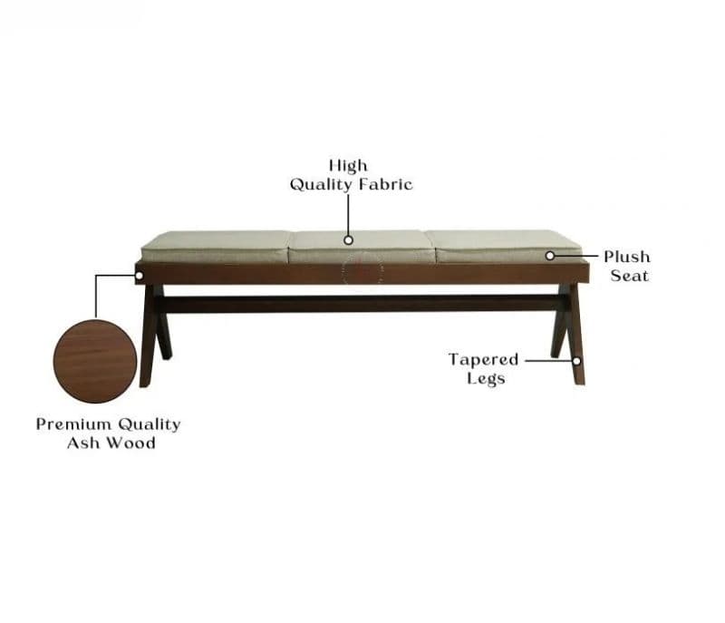 Image 7 for Paloma upholstered bench