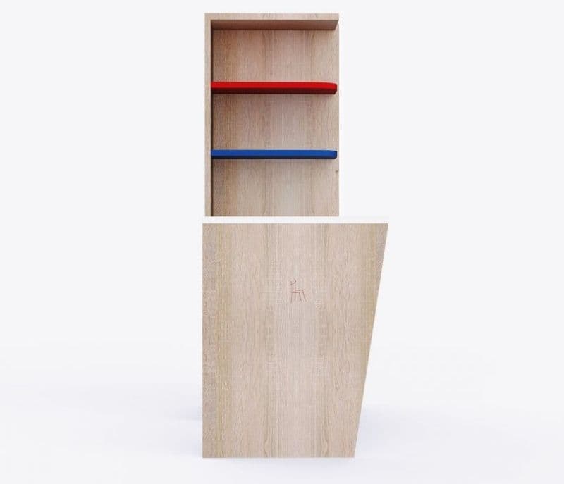 Image 8 for Shelby Finished Mr Practical Avengers Study Table with Cabinet and Drawers