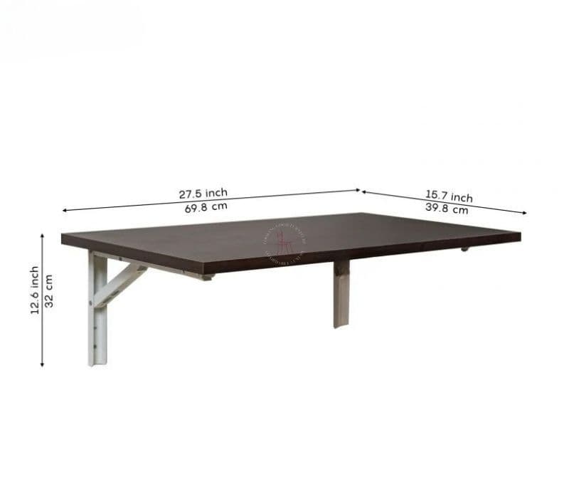 Image 9 for Lennox Foldable Wall Mounted Engineered Wood Study Table