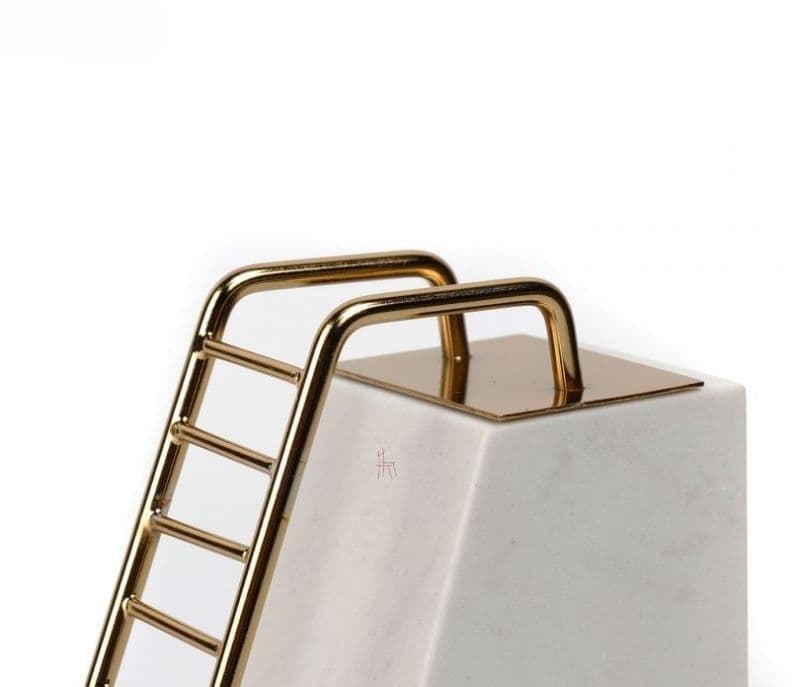 Image 8 for Sarai White Mania Marble Book End