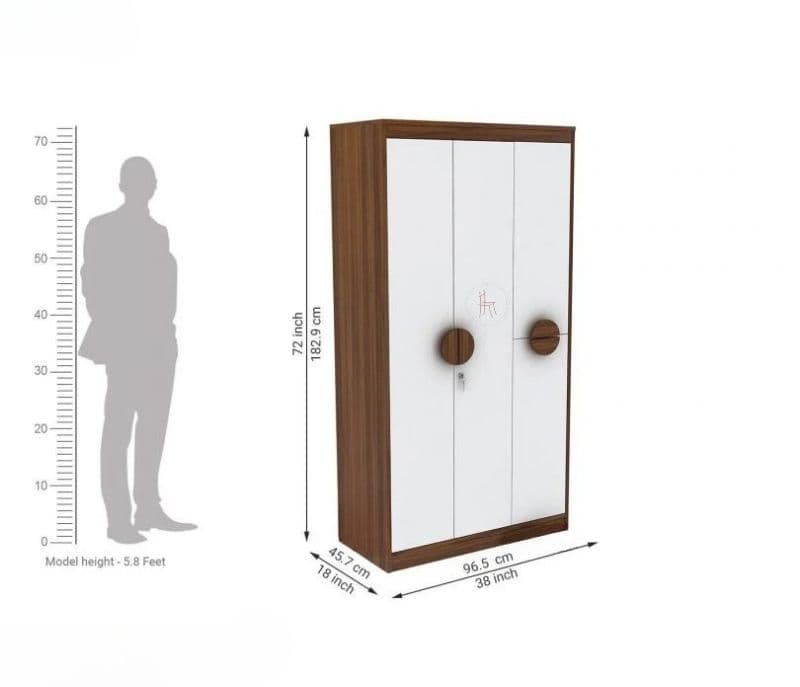 Image 9 for Everleigh Engineered Wood 3 Door Cupboard