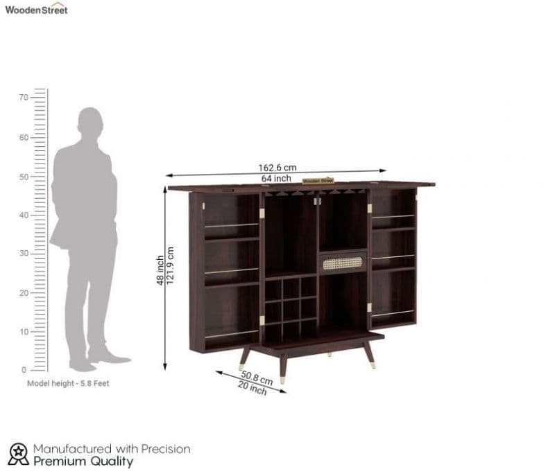 Image 8 for Mikaela Bar Cabinet (Walnut Finish)