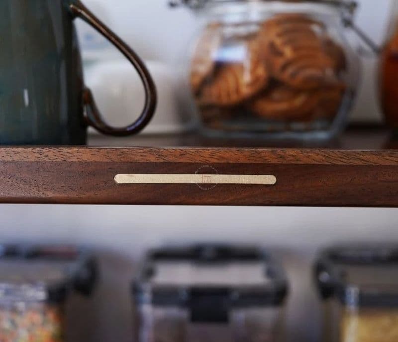 Image 3 for Solana Solid Wood Kitchen Rack (Teak Finish)