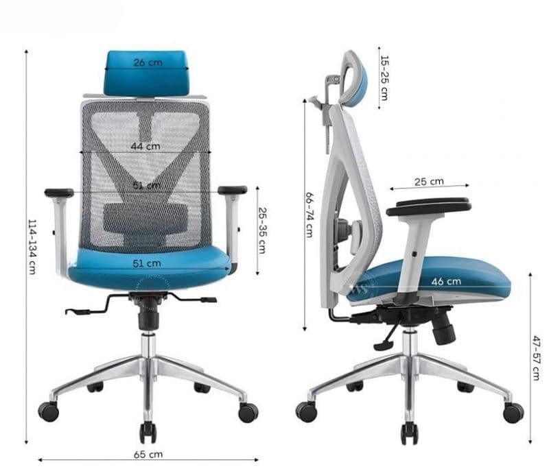 Image 10 for Goldie High Back Ergonomic Mesh Office Chair with Recline & Slide Adjustability