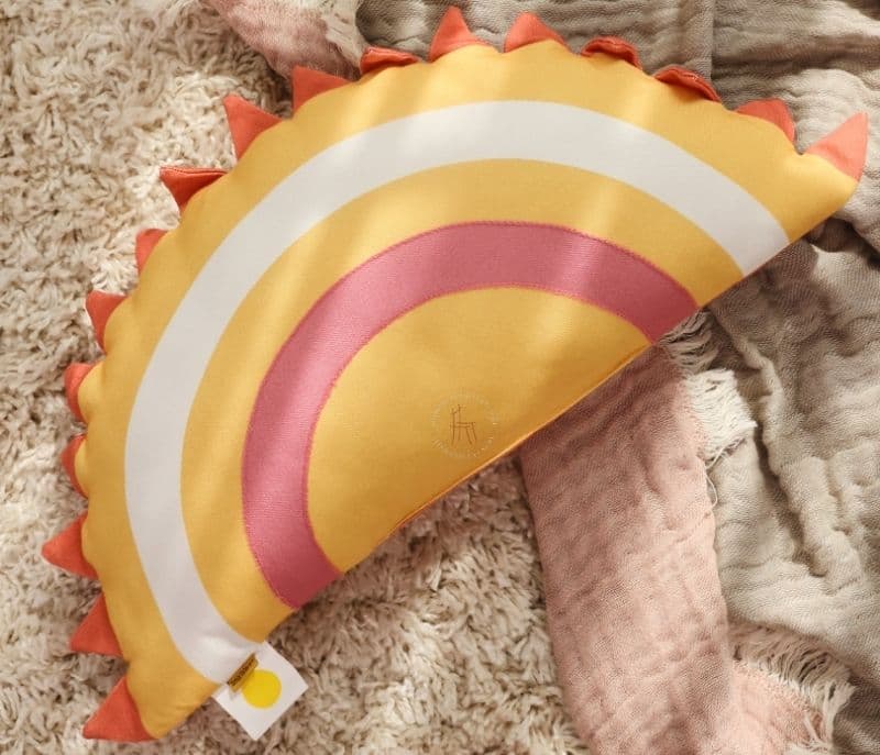 Siya Sunburst Sensory Microfiber Multicolor Kids Cushion