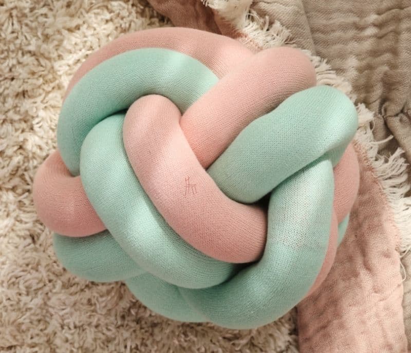 Ayra Knotty Throw Ball Microfiber Multicolor Kids Cushion