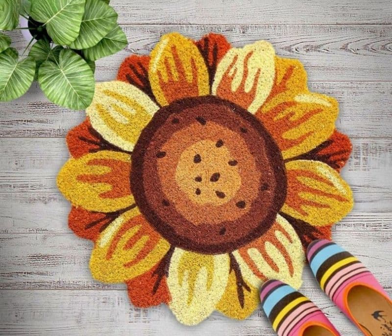 Romy Sun Flower Anti-Slip Floor Mat