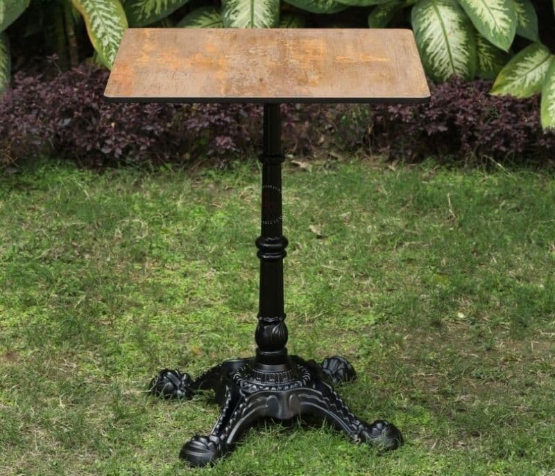 Alora Gloss Black Square Shape Outdoor Garden Table