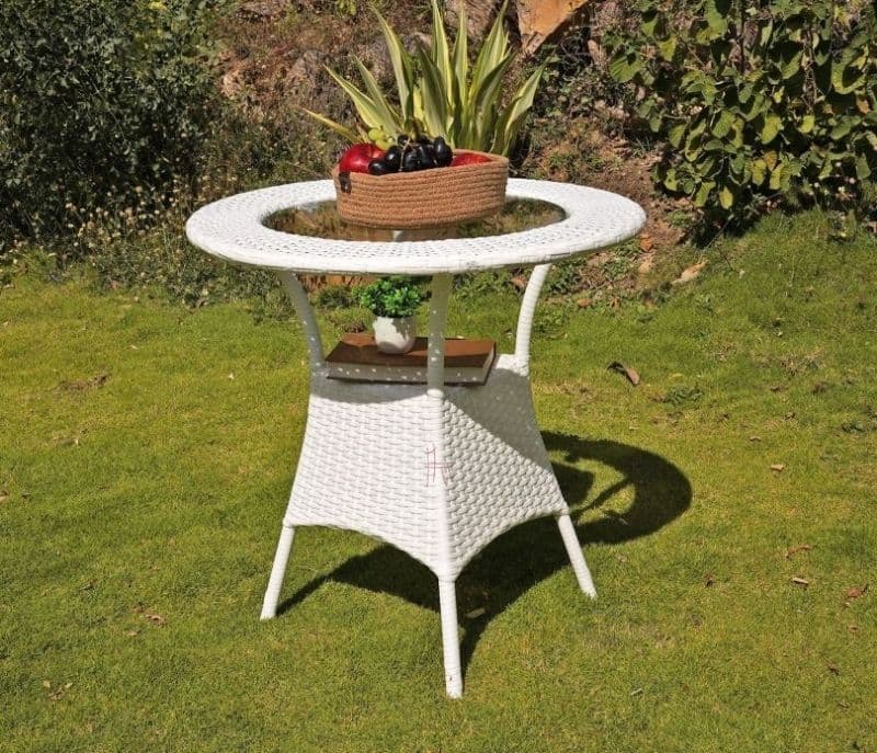 Reagan Sienna Round Outdoor Garden Table
