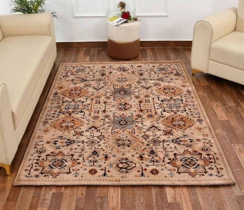 Riley Presto Bazaar Beige Traditional Polyester Carpet