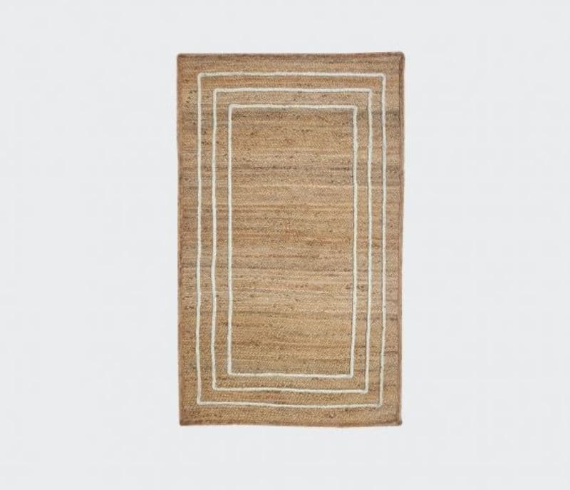 Image 4 for Madison Brown Braided Rectangular Handmade Jute Floor Carpet Living Room Carpet