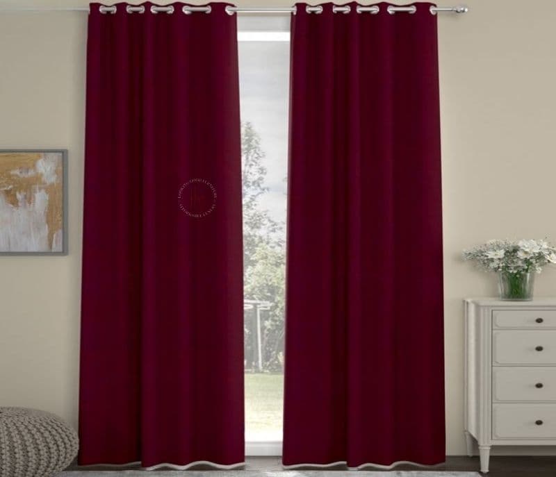 Valentina Solid Polyester Blackout Door Curtain - 1 Piece
