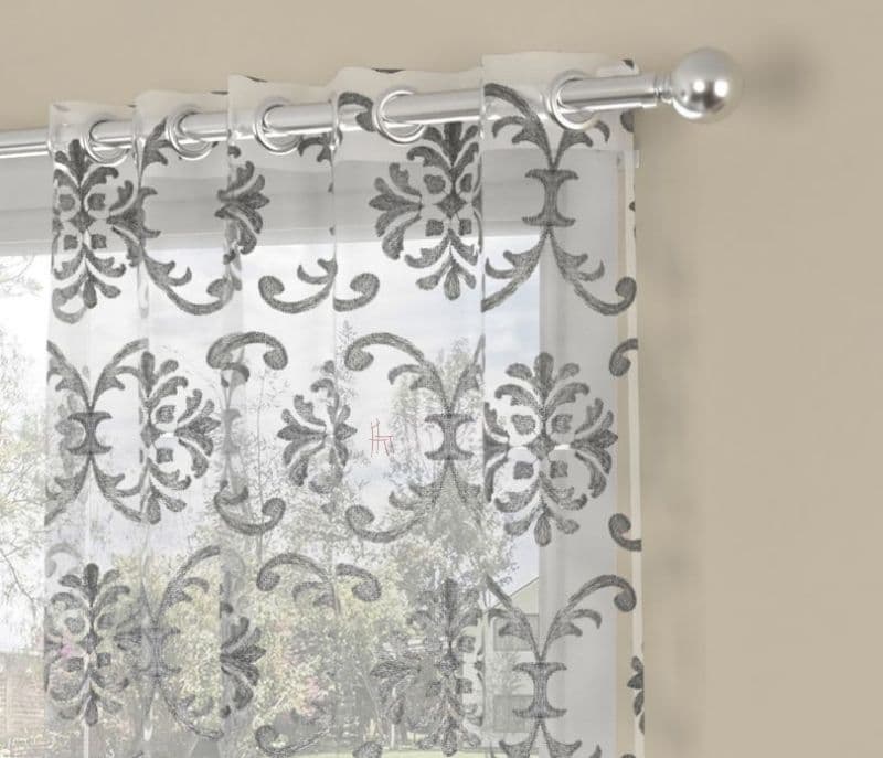 Image 2 for Delilah Polyester Sheer Door Curtain - 1 Piece