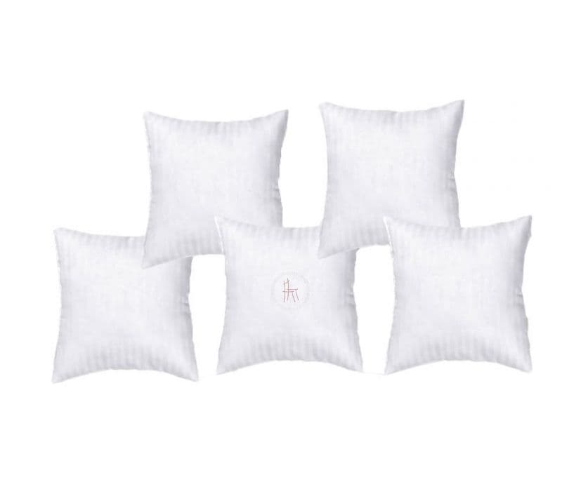 Image 3 for Harlow White Microfiber Filled Cushion Fillers - Set of 5
