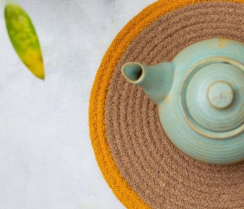 Image 2 for Mylah Yellow Set of 4 Reversible Cotton Placemats